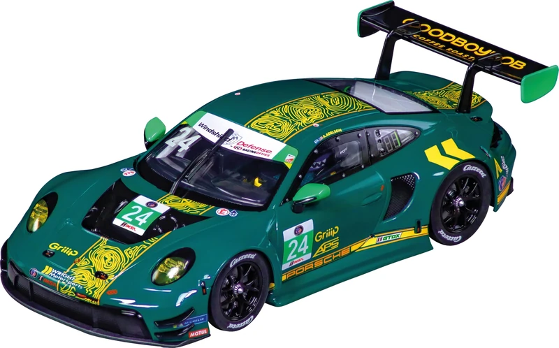 Carrera Digital 124 Porsche 911 GT3 R "Wright Motorsports, No.24" 1:24 Scale Slot Car With Working Front, Rear & Brake Lights I Suitable For Ages 10 Years+ - Image 1