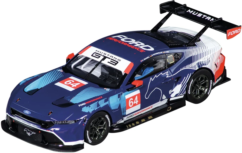 Carrera Digital 124 Ford Mustang GT3 "Ford Performance, No.64" 1:24 Scale Slot Car With Working Front, Rear & Brake Lights I Suitable For Ages 10 Years+