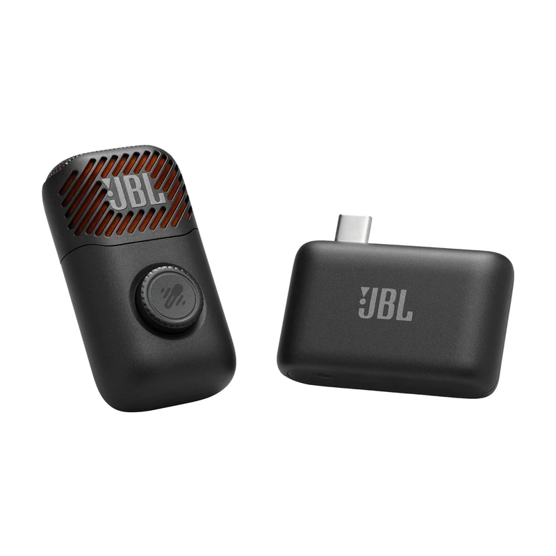JBL EasySing Mic Mini AI-powered Microphone, Real-time Vocal Removal, 6 Hours Playtime, Detachable Handle, Bluetooth, USB-C, Aux, 2.4GHz Wireless Connection, Black