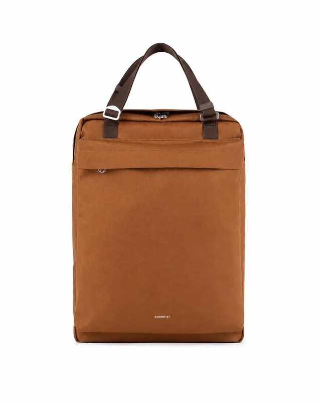 Sandqvist Go 2-Way Tote Backpack 16”, 17L, Sepia Brown, Convertible Tote Bag & Backpack, Water-Resistant, Unisex - Image 1