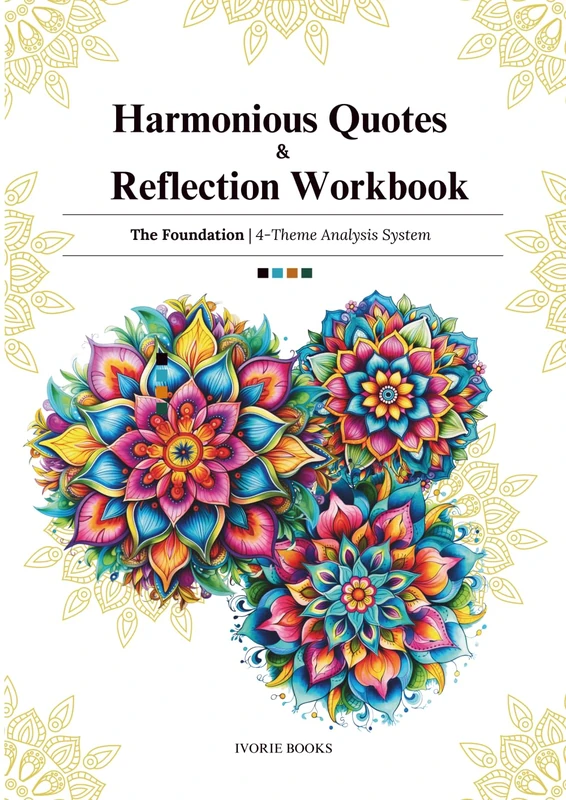 Harmonious Quotes & Reflection Workbook | the Foundation Workbook: A 4-Theme Guided Reflection Workbook of Reflection, Clarity, Inspiration and Renewal - Image 1