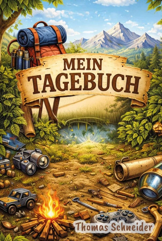 Mein Abenteuer Tagebuch: 365 Tage Abenteuer – Ein cooles Tagebuch zum Schreiben, Zeichnen und Erinnern | Journal für Kinder ab 8 Jahren