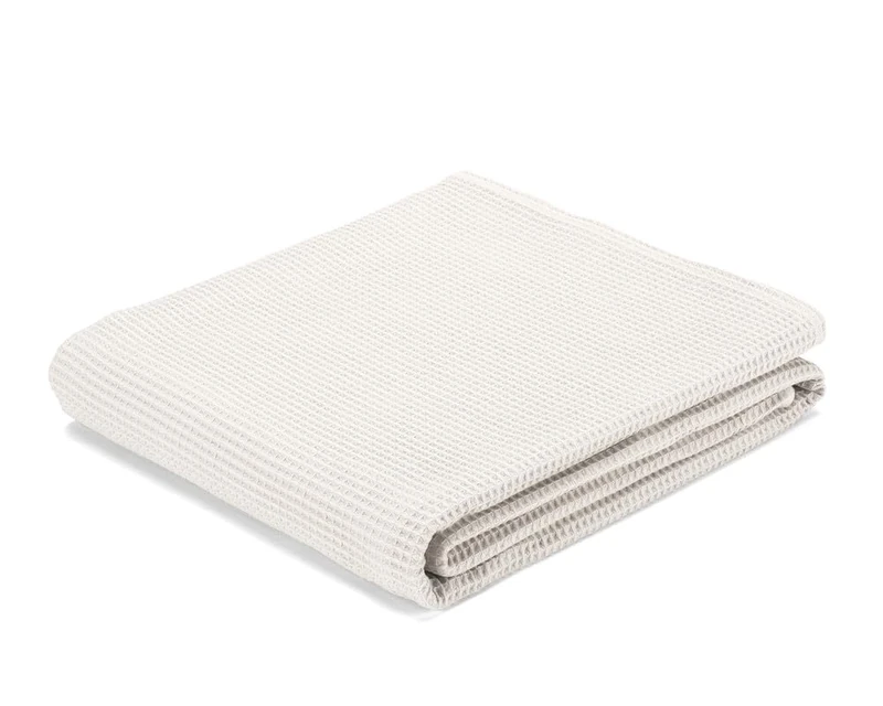 ECOMMERC3 | Waffle Weave Fabric 450 x 150 cm 100% Raw Cotton - Fabric for Sewing Crafts and DIY Projects - Made in Spain