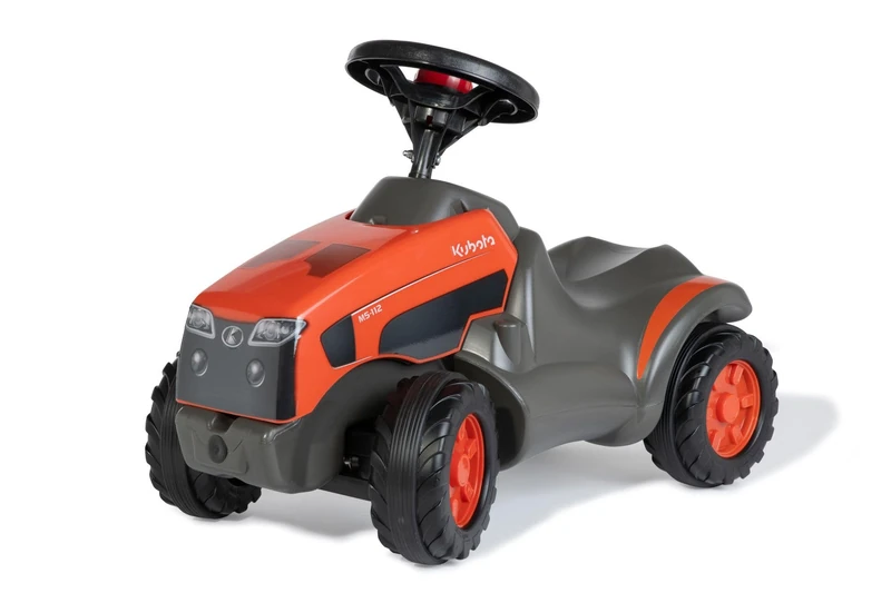 Rolly Toys RollyMinitrac Kubota 13 271 3 Kubota Baby Slide with Storage Compartment Under Hood Knee Pad for Children's Vehicles Children's Toy