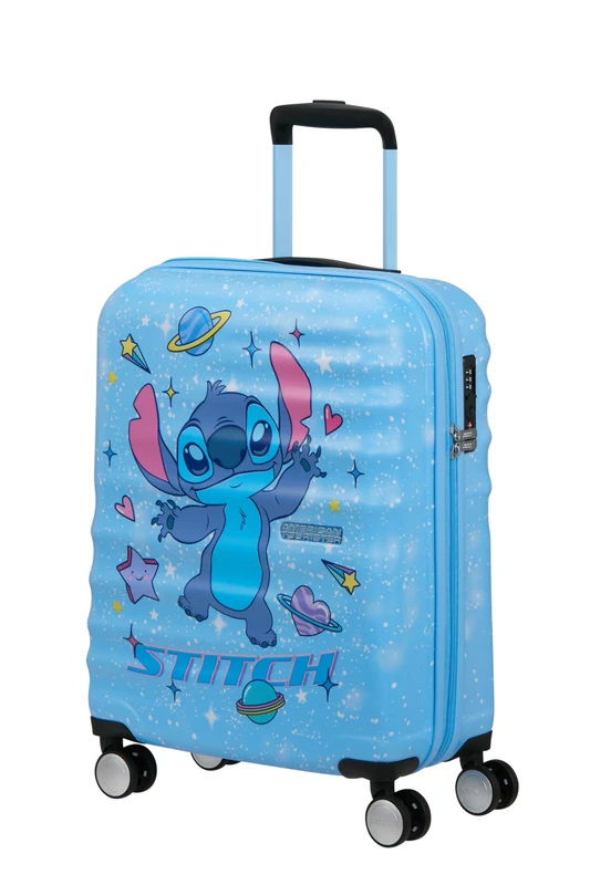 American Tourister Wavebreaker Disney - Mickey Mouse Medium Hardshell Suitcase (67 cm), Travel Spinner, TSA Lock, 4 Wheels, 64 L, 3.6 kg - Mickey Check