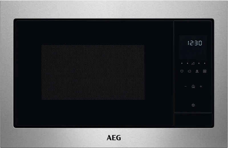 AEG 5000 Integrated Microwave Oven, MSE2547DBM, 900W Microwave + 1000W Grill, 25L Capacity, Side-Opening Door, Child Lock, 388x595x400 mm, Stainless Steel with Antifingerprint