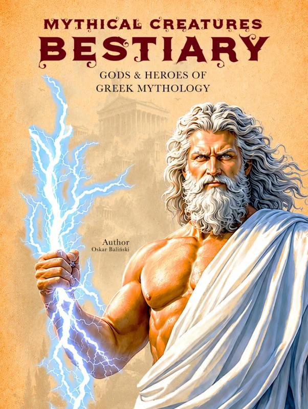 Mythical Creatures Bestiary: Gods & Heroes of Greek Mythology: Illustrated Encyclopedia of Mythological Figures like Zeus, Heracles, Athena and Other Divine Beings of Ancient Greece