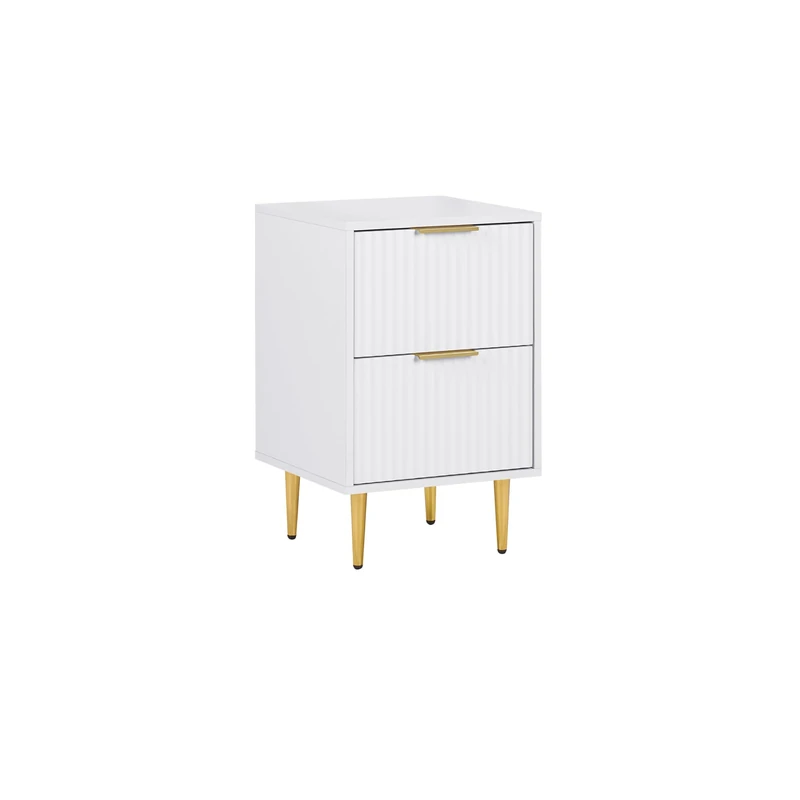 Birlea Zara 2 Drawer Fluted Bedside