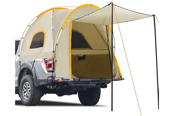 GarveeHome 2 in 1 Pickup Truck Tent With Rain Cover Carry Bag For 2-3 People