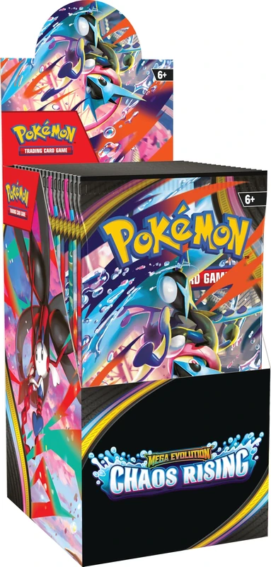 Pokémon TCG: Mega Evolution—Chaos Rising Booster Display (18 Booster Packs)