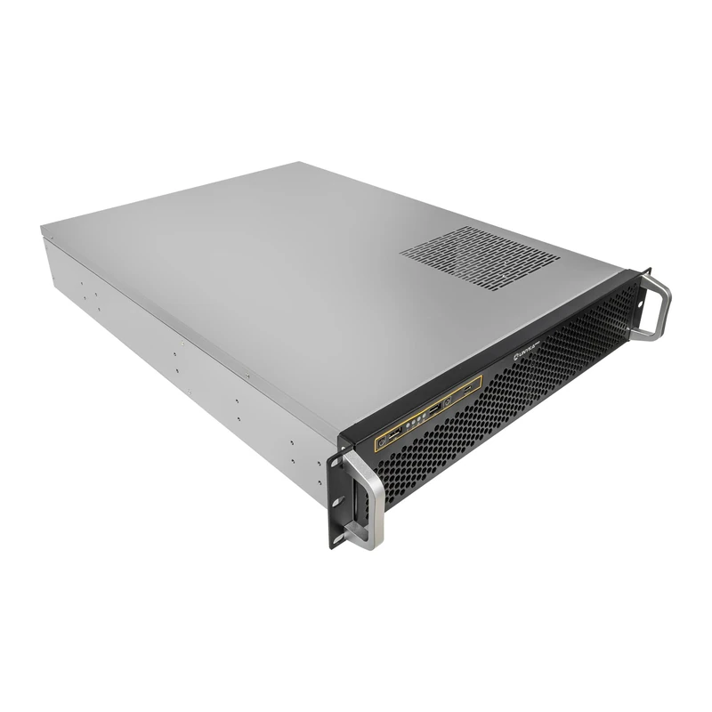 Unykach UK2130 19" 2U 600mm ATX Rack Case - Professional Server Chassis, 6 Bays (4 x 3.5 + 2 x 2.5), USB-C 3.2, 5 PWM Fans Included, High-End GPU Compatible