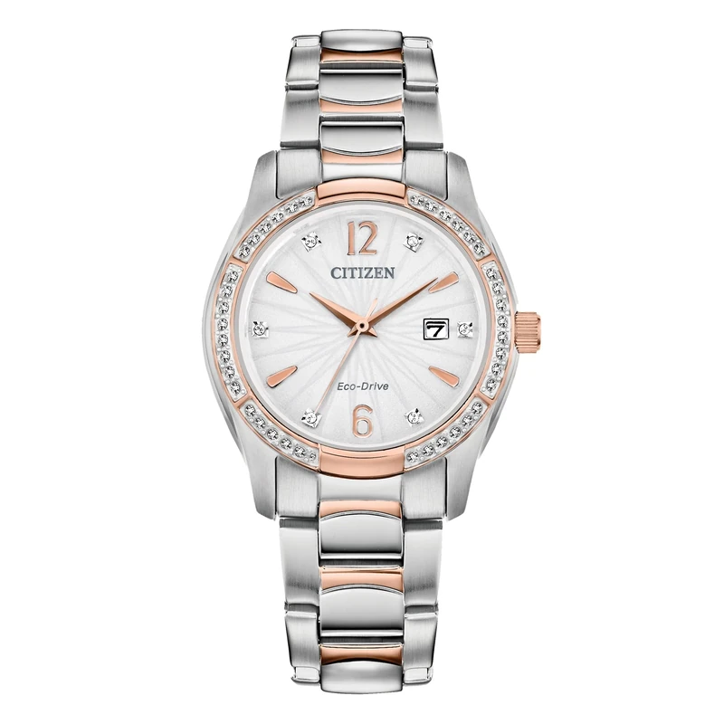 Citizen Ladies Eco-Drive Crystal Case