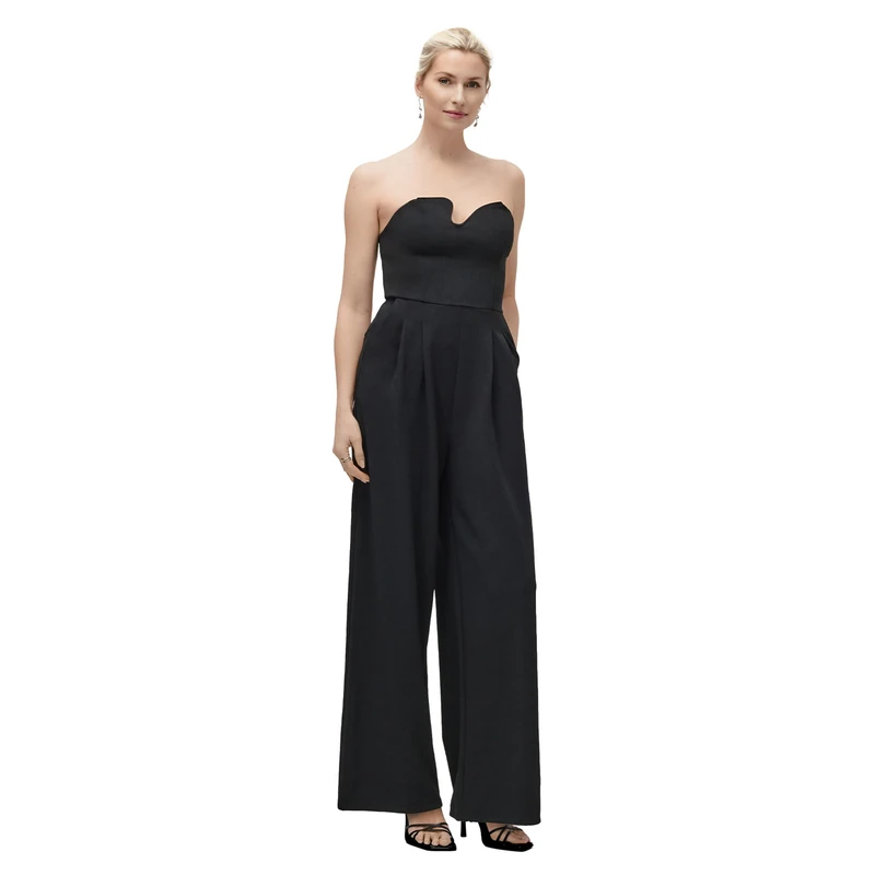 LeGer Delaney Overall - Women's strapless Overall with wide legs - figure-hugging fit - with bandeau neckline - women's fashion - by Lena Gercke - sizes 34-44 - Image 1