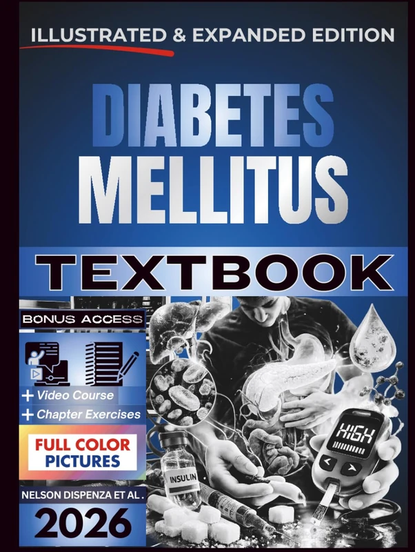 DIABETES MELLITUS TEXTBOOK: Illustrated and Expanded | Practical, Evidence-Informed Clinical Guide to Glycemic Assessment, Risk-Based Management, and Long-Term Complication Prevention