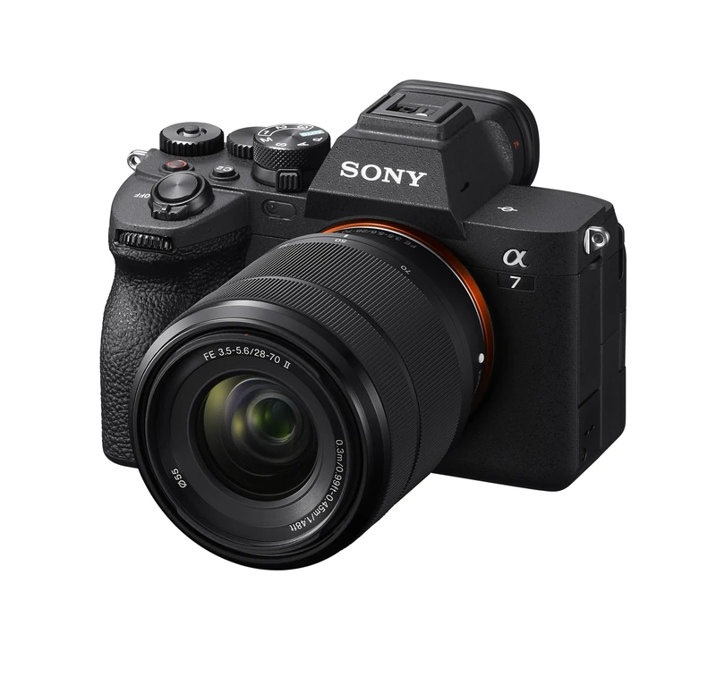 Sony Alpha 7 IV Full-frame camera with 28-70mm lens – 33 MP, real-time autofocus, 10 fps, 4K 60p video, touchscreen, professional features for photos and videos