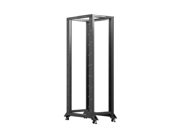LANBERG 19" 42U 600x1000 Freestanding Open rack, Black - Image 1