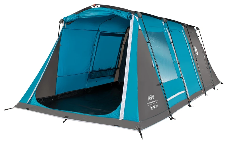 Coleman Fastpitch Victoria Falls 4 Tent | Quick 2 Minutes Setup | 2 Bedrooms|Compact 4 Man Tunnel Tent | 4 Person Family Tent | Festival and Camping Tent | 4500 mm Waterproof