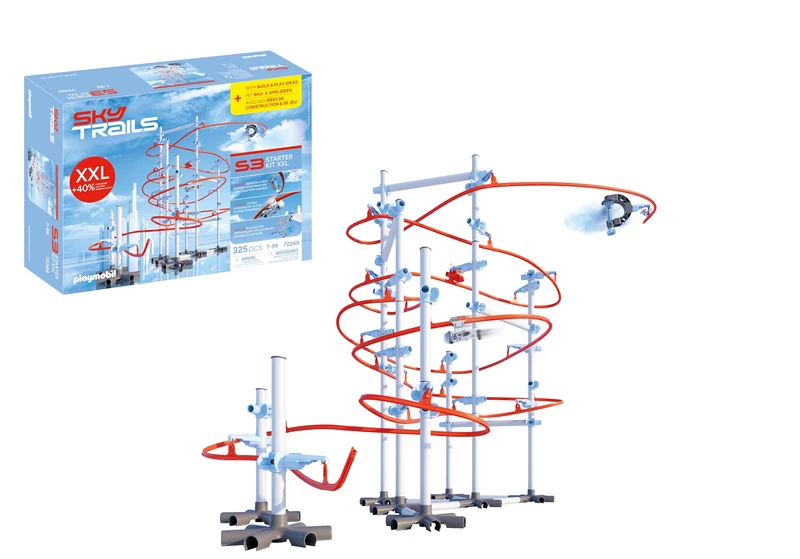Playmobil | SkyTrails | Sky Trails: Starter Kit XXL | Large Track‑Building Set with Extra‑Many Components, Accessories & Action Elements | For Children Aged 7+ | 72269 - Image 1