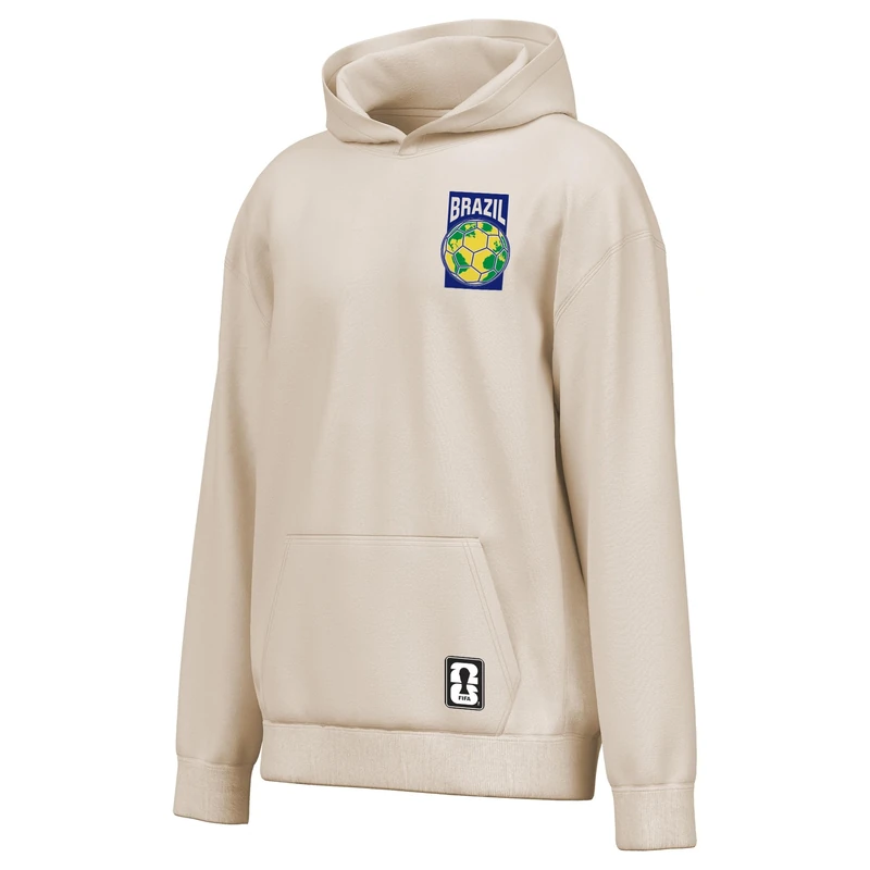 Outerstuff World Cup Football 2026 Men's Hoodie Brazil Football Fan Hooded Sweatshirt Sand - Image 1