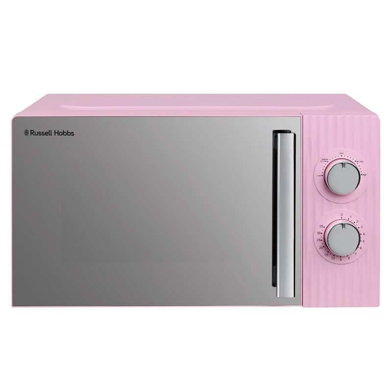 Russell Hobbs Eden 17L 700W Manual Microwave in Raspberry Pink with 5 Power Levels, Defrost & Reheat Function, 35 Minute Timer, Dial Controls, 1M Power Cord and Pull Handle Door, RHMM725RP - Image 1