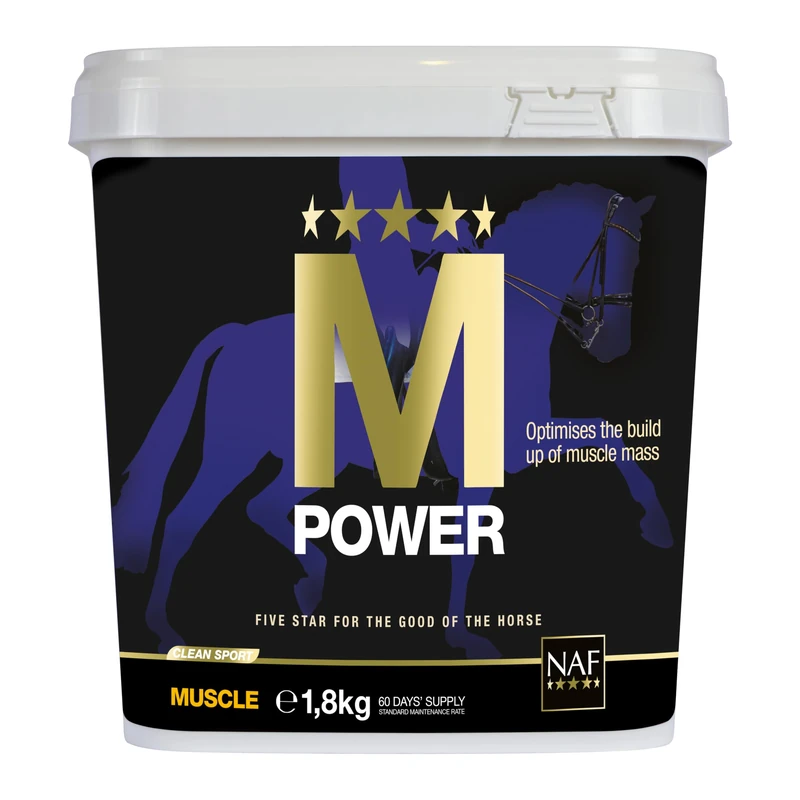 NAF M Power for Horses 1.8kg | Optimises muscle mass, strength & integrity | Enabling healthy muscle cell growth, maintenance & resilience