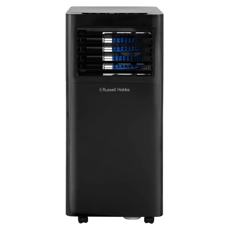 Russell Hobbs Portable 3-in-1 Air Conditioner 7000 BTU, Dehumidifier & Air Cooler with 3 Speeds, Fan Oscillation, 0.45L Water Tank Touch Control, LED Display & Remote Control, WiFi Enabled RHPAC3002B