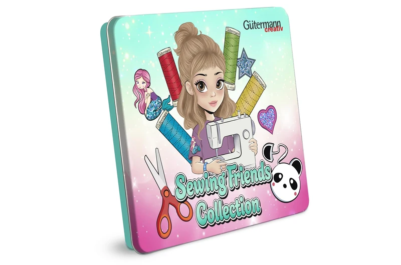 Gütermann Kids Box Sewing Thread Set - All Sewing Thread 15m x 100m with Accessories - Image 1