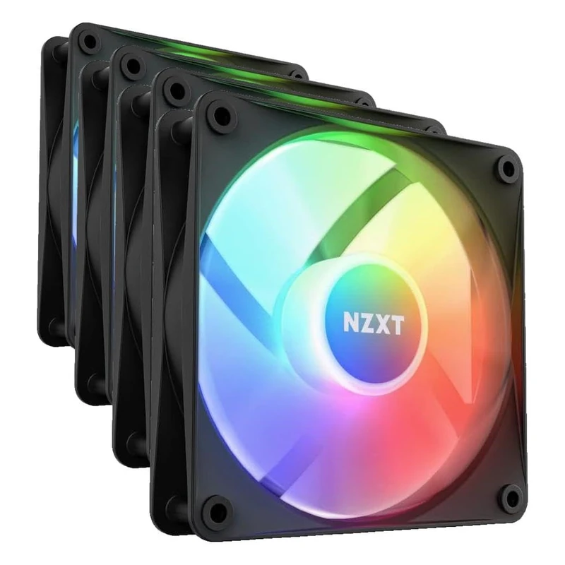NZXT F120 RGB Core 120mm PWM Single Fan Black (Pack of 4)