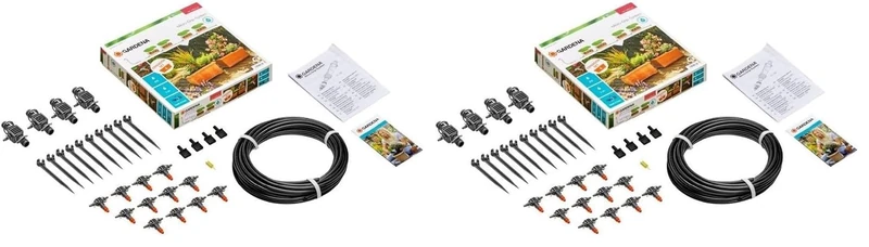 GARDENA Extension Pflanztröge: The Balcony Extends Your Irrigation System Micro-Drip-starter Sets Pots M to 4 plant boxes (13006-20), Orange, 35x20x19 cm (Pack of 2)