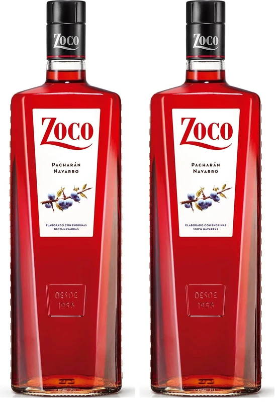 Zoco Pacharán Navarro 100 cl, 25% ABV, Authentic Spanish Sloeberry Liqueur from Navarre (Pack of 2) - Image 1