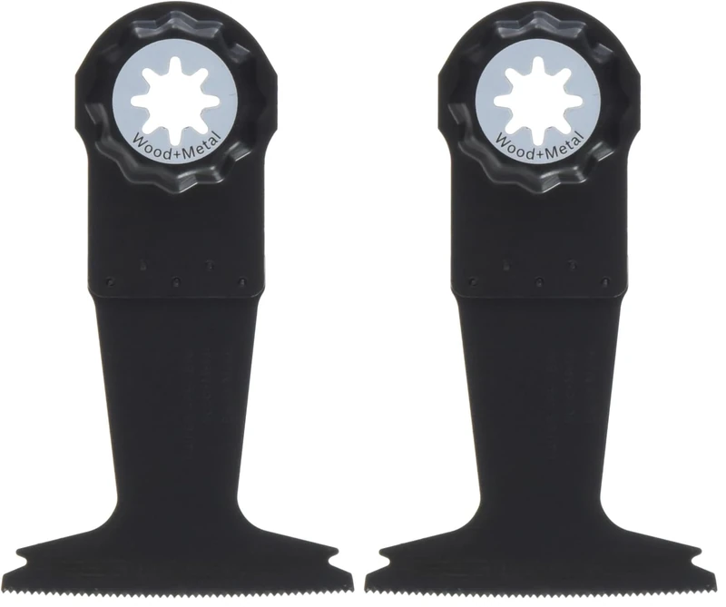 Bosch 2609256D56 Starlock Plus PAII 65 APB BIM Plunge Wood and Metal Cut Saw Blade - Blue (Pack of 2) - Image 1