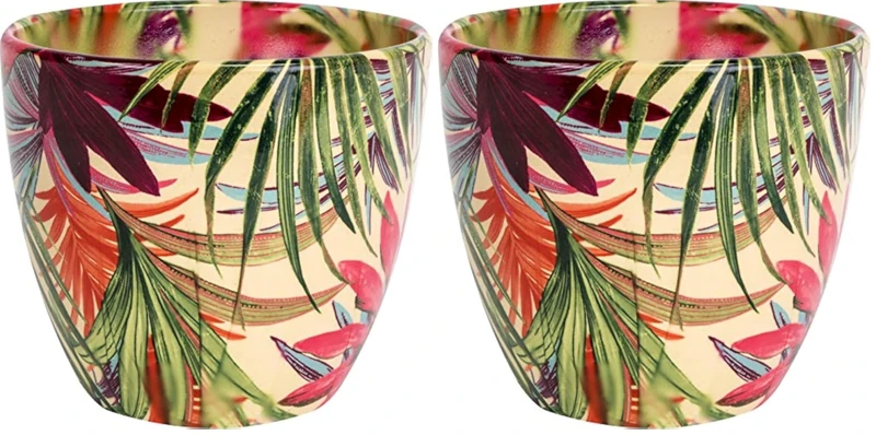 Ivyline Monza Tropical Fuchsia Planter 15.5Cm (Pack of 2)