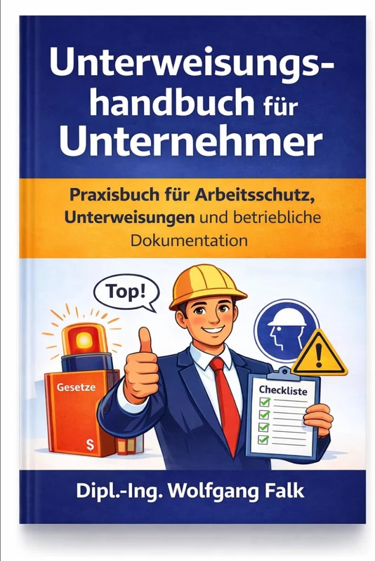 Unterweisungshandbuch für Unternehmer: Praxisbuch für Arbeitsschutz, Unterweisungen und betriebliche Dokumentation