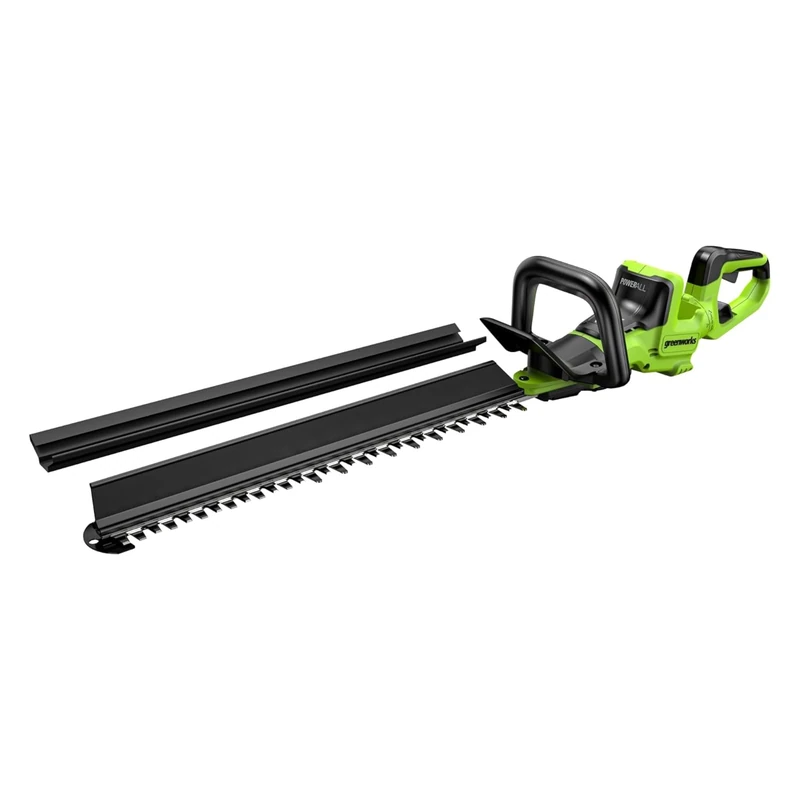 Greenworks 24V Hedge Trimmer 66cm, Brushless Motor, 30mm Double Action Blade, 180° Rotating Handle, Hedge Sweeper, Tool Only HT6602RA1