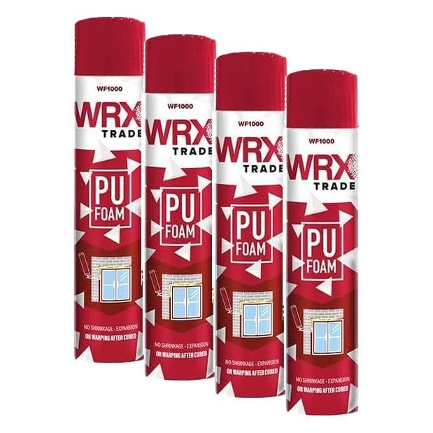 WRX PU Expanding Foam Filler - Premium Quality Expanding Foam (Pack of 4)