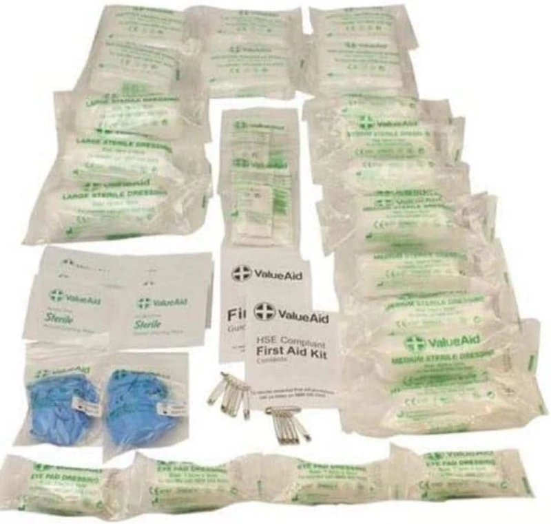 Value Aid HSE Compliant Workplace First Aid Refill Kit (11-20 Person) (Pack of 5)