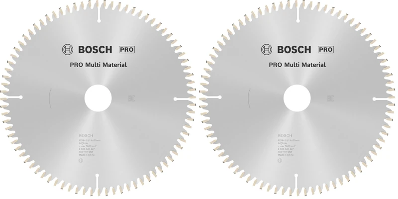 Bosch 1x PRO Multi Material Circular Saw Blade for Corded Mitre Saws (for Aluminium, Plastics, Ø mm, Professional Accessory Mitre Circular Saw) (Pack of 2)