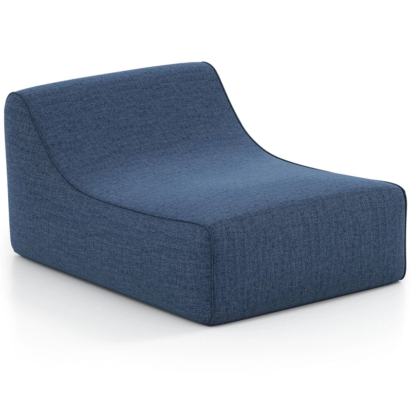 RELAX4LIFE Inflatable Sofa Chair, Portable Blow Up Couch with Detachable Cover, Portable Folding Air Recliner and Inflatable Lazy Sofa for Living Room Bedroom Balcony Office (Blue)
