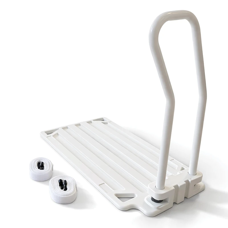 Aidapt 2-in-1 Bed Assist Rail with Straps. Adjustable Bed Grab Bar Support Handle for Elderly & Disabled, Fits Single to King Beds, Divan & Slatted Frame, 160kg Capacity, Easy Fit Mobility Aid