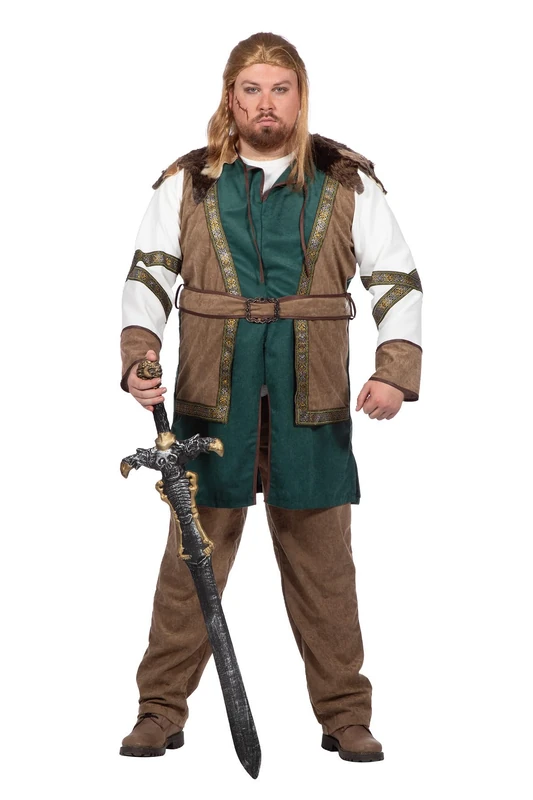 WILBERS & WILBERS 330470 Viking Costume Men, 3-Piece Warrior Outfit, Medieval Fancy Dress for Carnival, Theme Party - Image 1