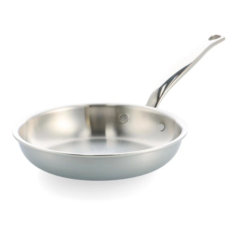 GreenPan Premier 5PLY 18/10 Stainless Steel Frying Pan, 20 cm, Multiply, Polished Stainless Steel, Induction Safe, Dishwasher Safe, Oven Safe, Silver