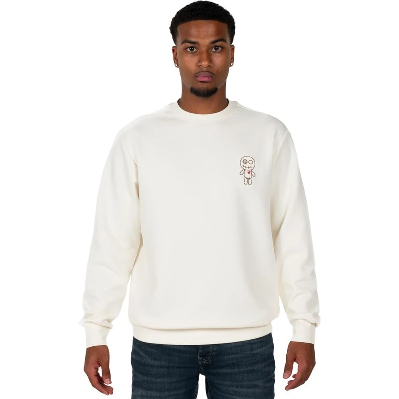 Wrong Friends Men's Brooks Sweatshirt, Beige, XS