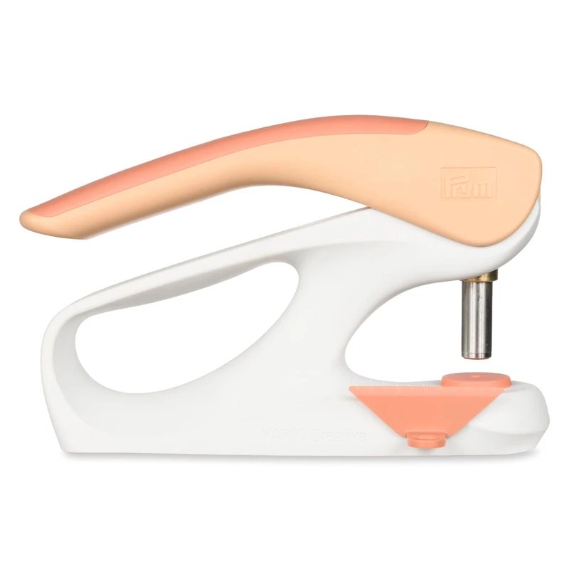 Prym 390912 Vario Creative Tool | Push Button, Eyelet & Hole Tool | Includes Tool Set (2.5-4 mm) | Ergonomic & Effort-Saving | Apricot
