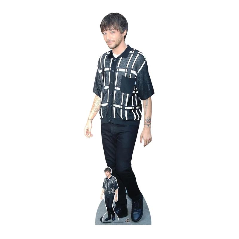 Star Cutouts CS1290 Louis Tomlinson Singer Songwriter Lifesize Cardboard Cutout 173cm – Pop Star Party Decoration, Fan Display & Gift