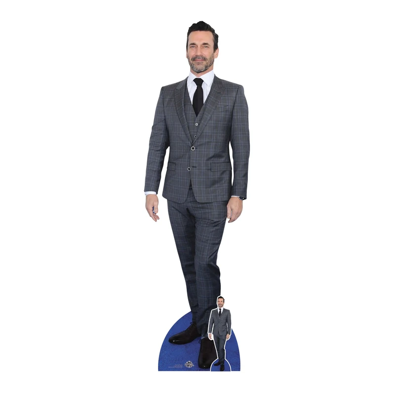 Star Cutouts CS1311 Jon Hamm Suit Lifesize Cardboard Cutout 188cm – Hollywood Actor Display, Party Decoration & Collector Gift