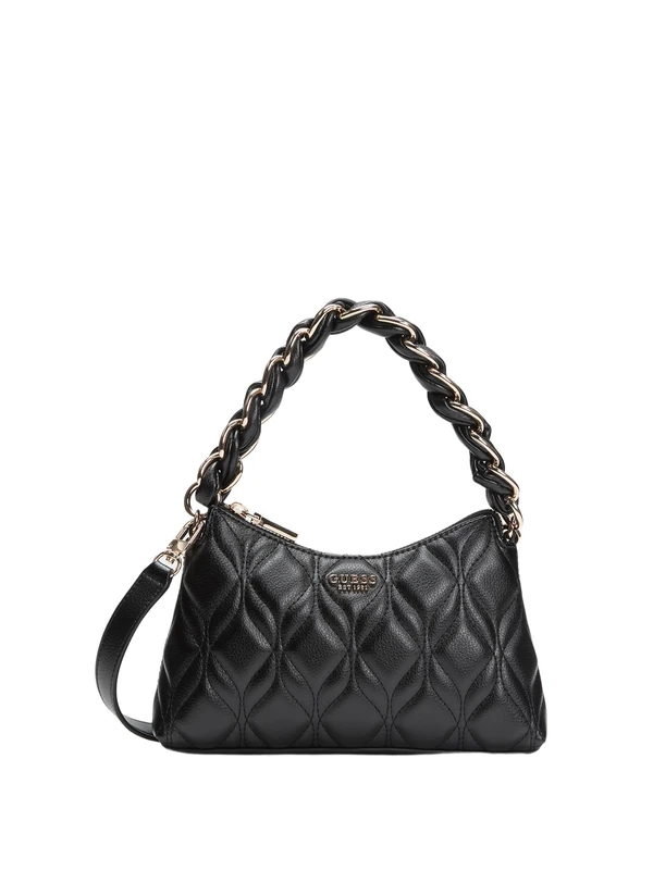 GUESS Maxine Mini Shoulder Bag - Quilted Black