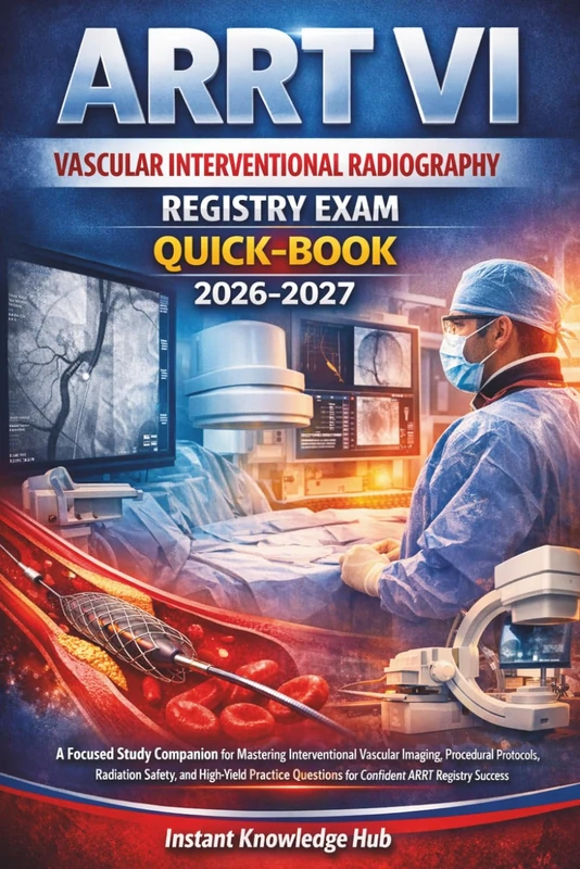ARRT VI VASCULAR INTERVENTIONAL RADIOGRAPHY REGISTRY EXAM QUICK-BOOK: A Focused Study Companion for Mastering Interventional Vascular Imaging, ... Questions for Confident ARRT Registry Success