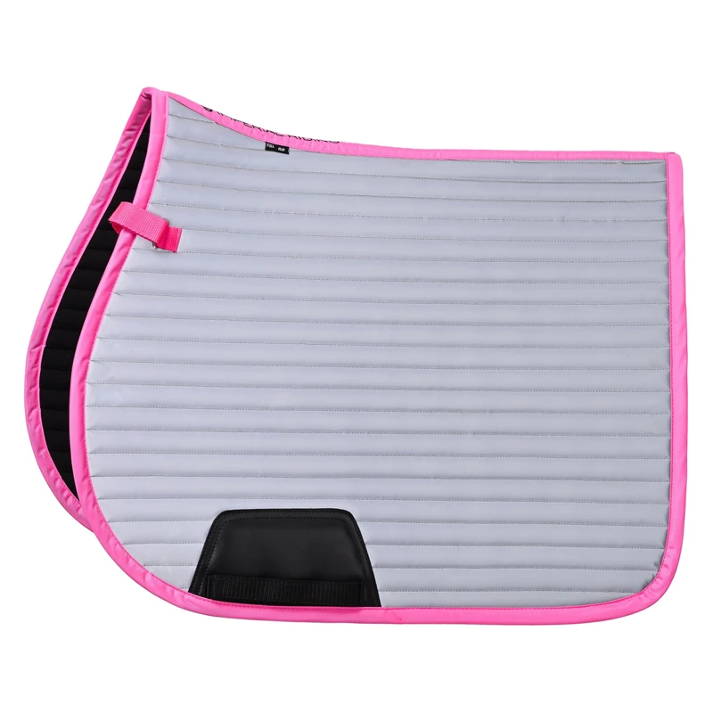 Imperial Riding IRH Reflective GP Saddle Cloth, Reflective Versatility Saddle Cloth with PU Reinforcement, Pink, Cob - Image 1