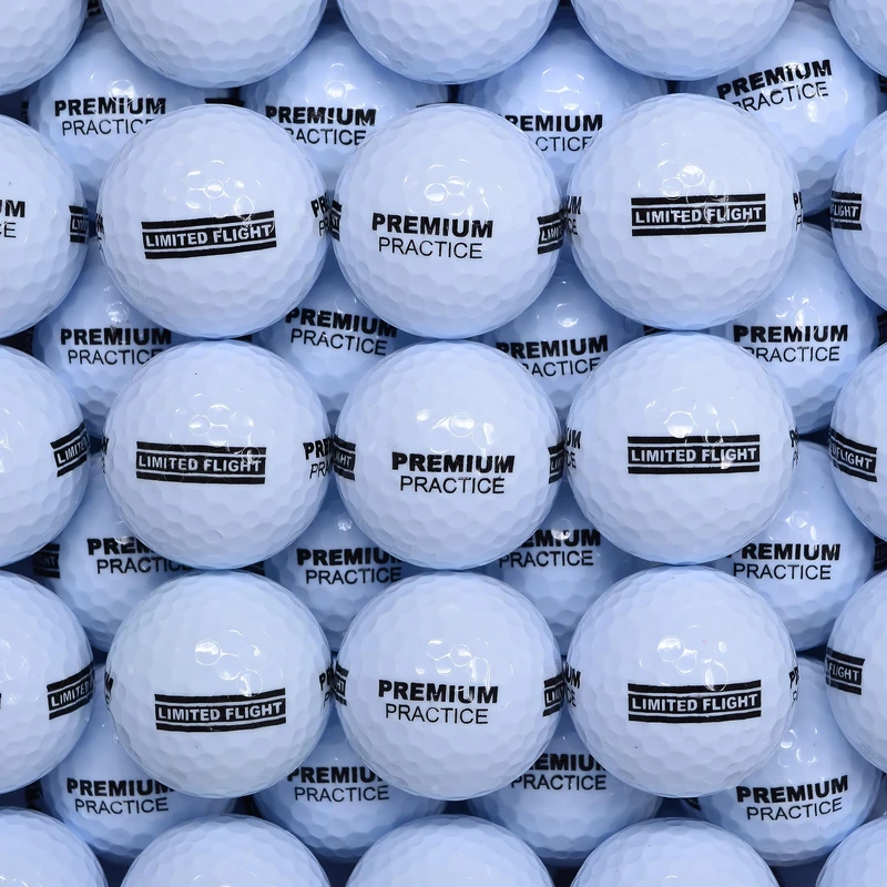 Second Chance Range Golf Balls - 2 Piece Construction, Limited Flight, Standard Golf Balls for Driving Ranges, 100 White Golf Balls