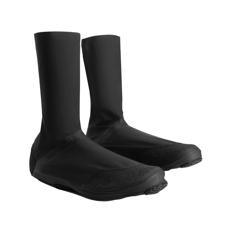 BBB Cycling TerraFlex Overshoes - Gravel & Mountain Bike - Robust, Water-Resistant and Zipperless - Size 41/42 - Black Shoe Covers - BWS-31